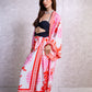 Corals Print Kimono