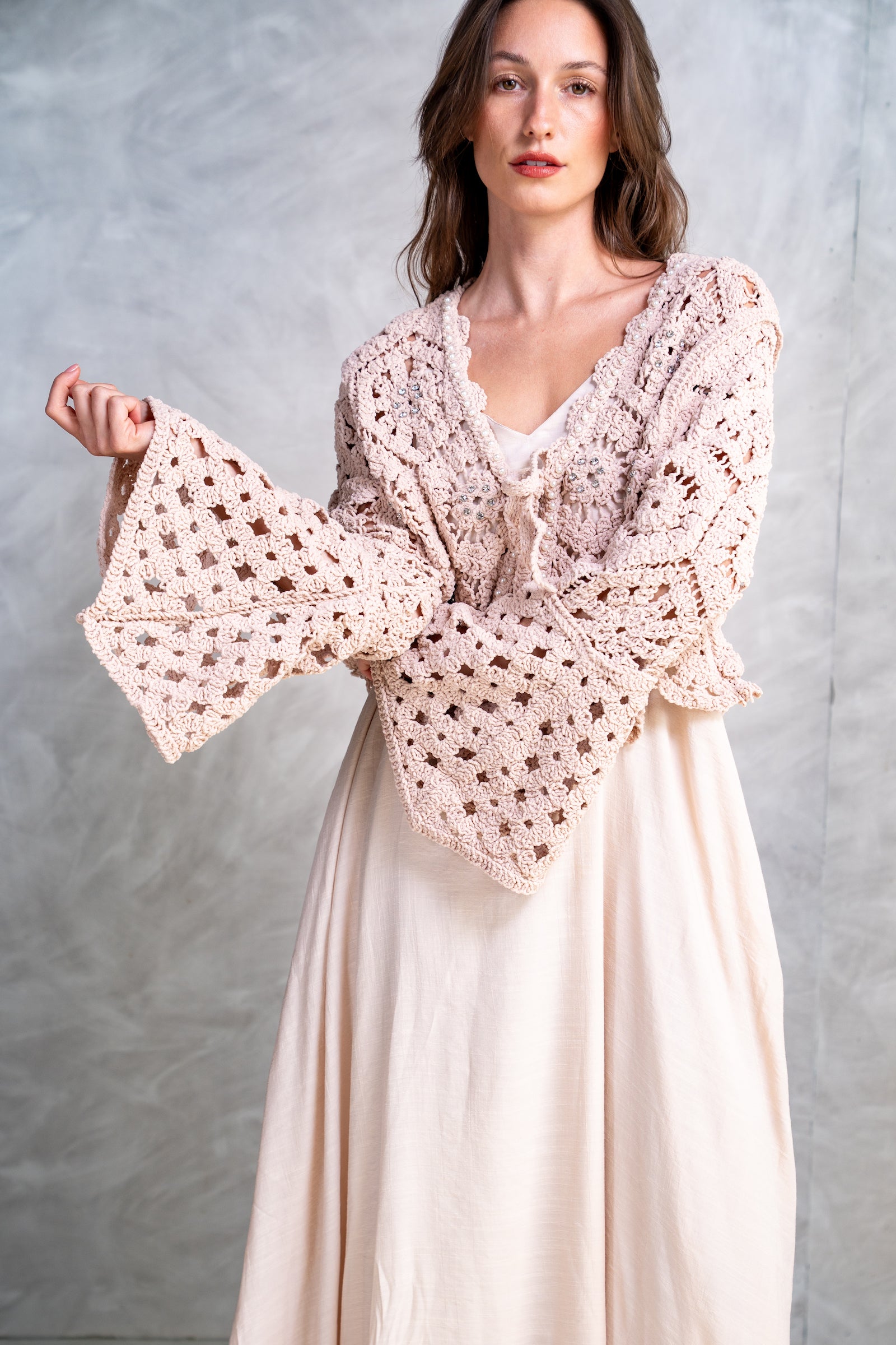 Crochet Knit Cardigan