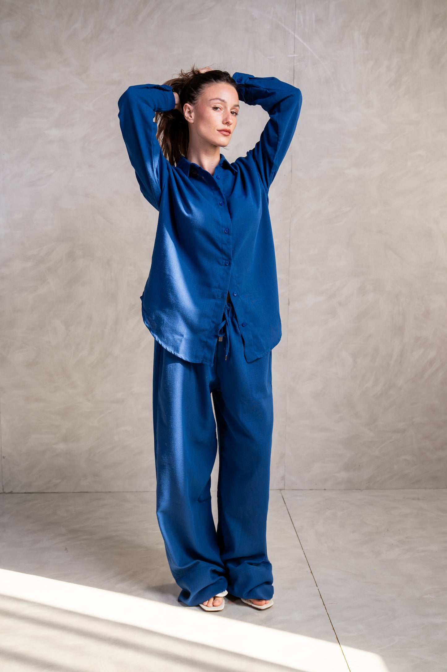Dropped-Shoulder Relaxed Shirt