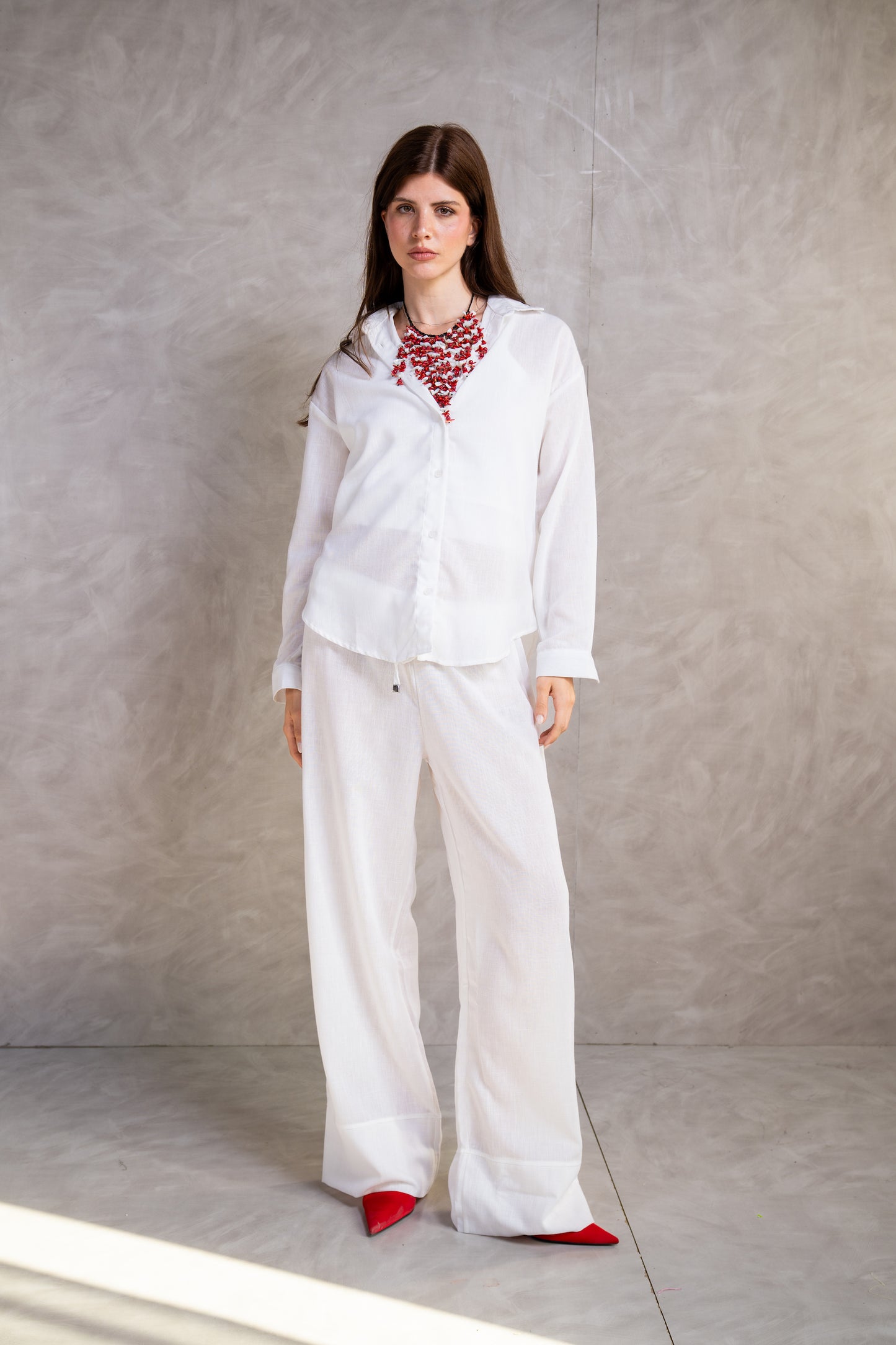 Dropped-Shoulder Relaxed Shirt