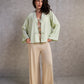 Tie-Front Fluid Blouse