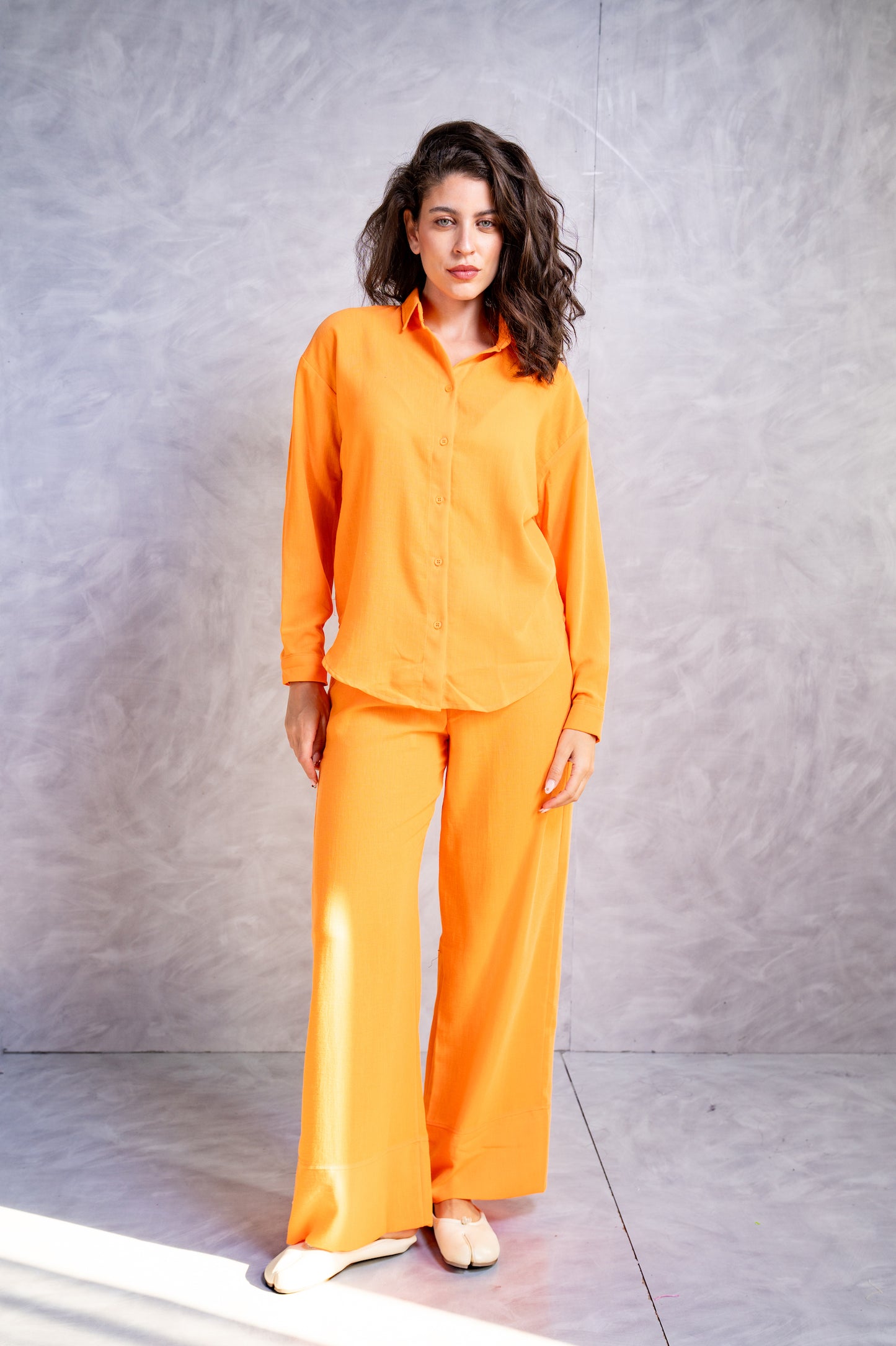 Dropped-Shoulder Relaxed Shirt