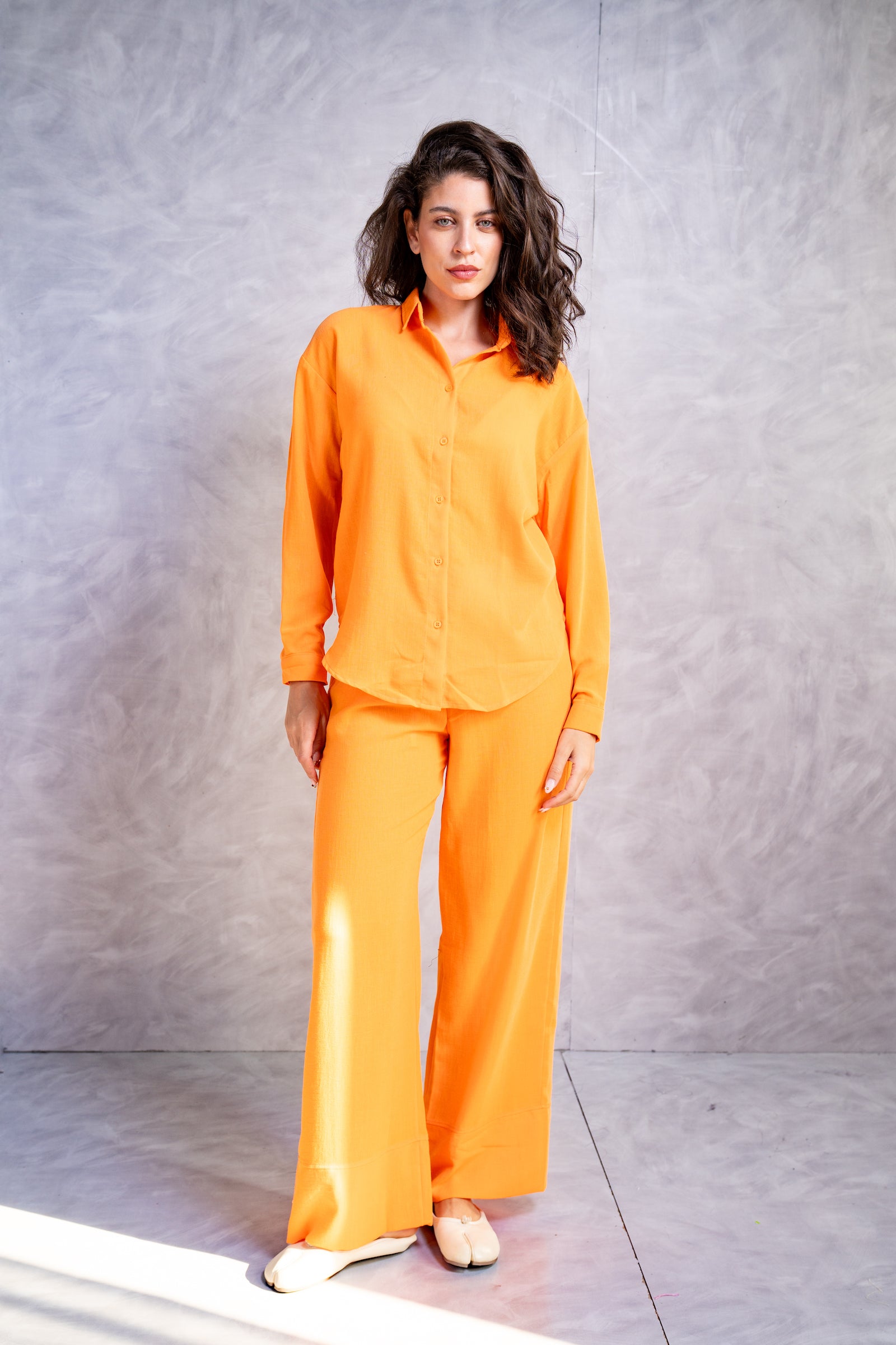 Dropped-Shoulder Relaxed Shirt