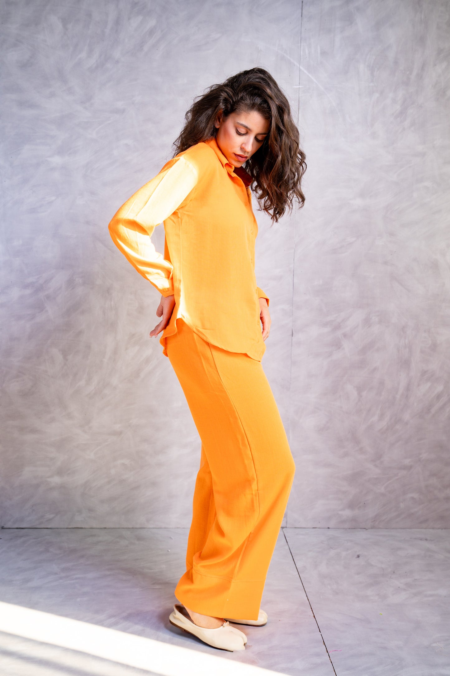 Dropped-Shoulder Relaxed Shirt