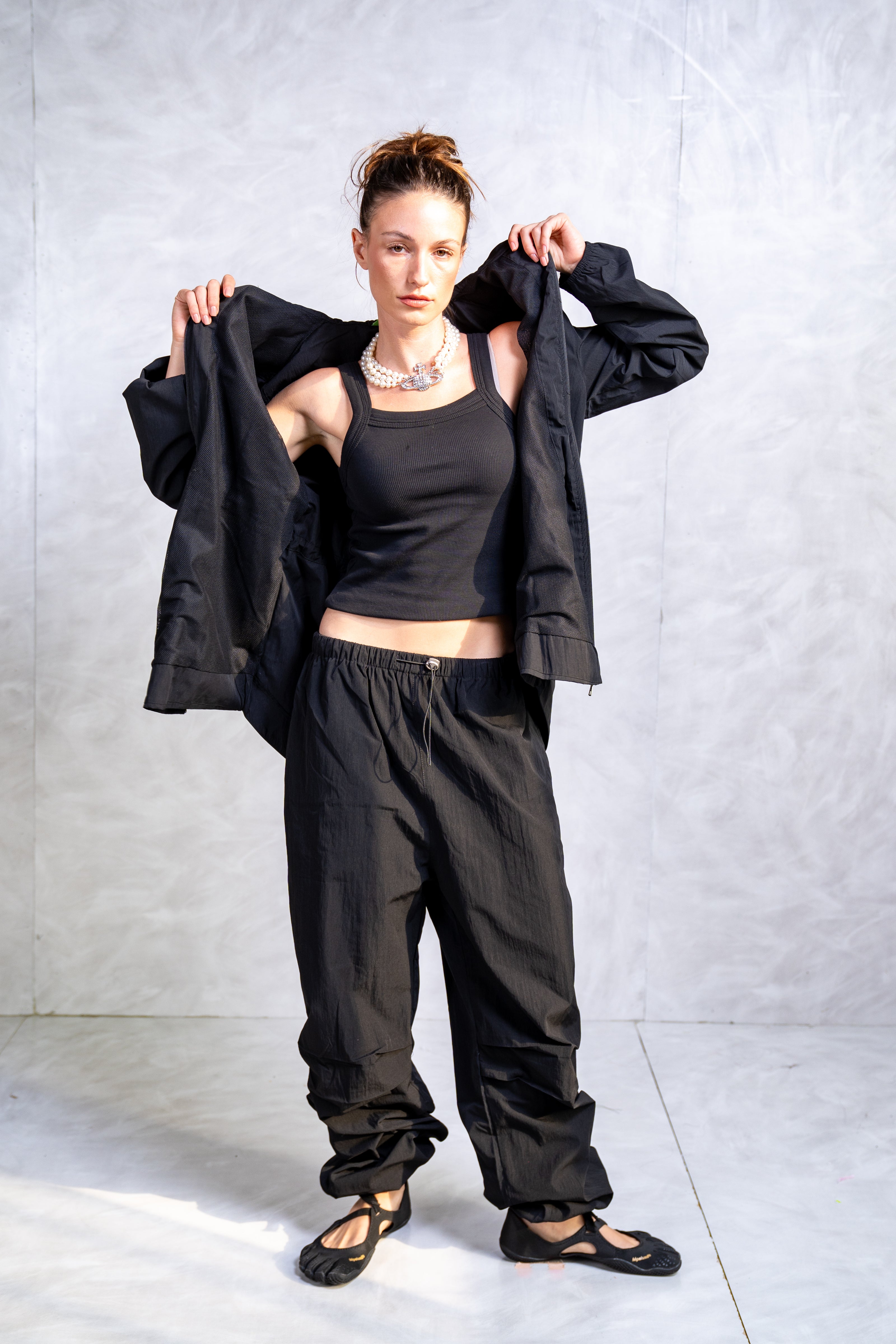 Hooded Drawstring Lounge Jacket