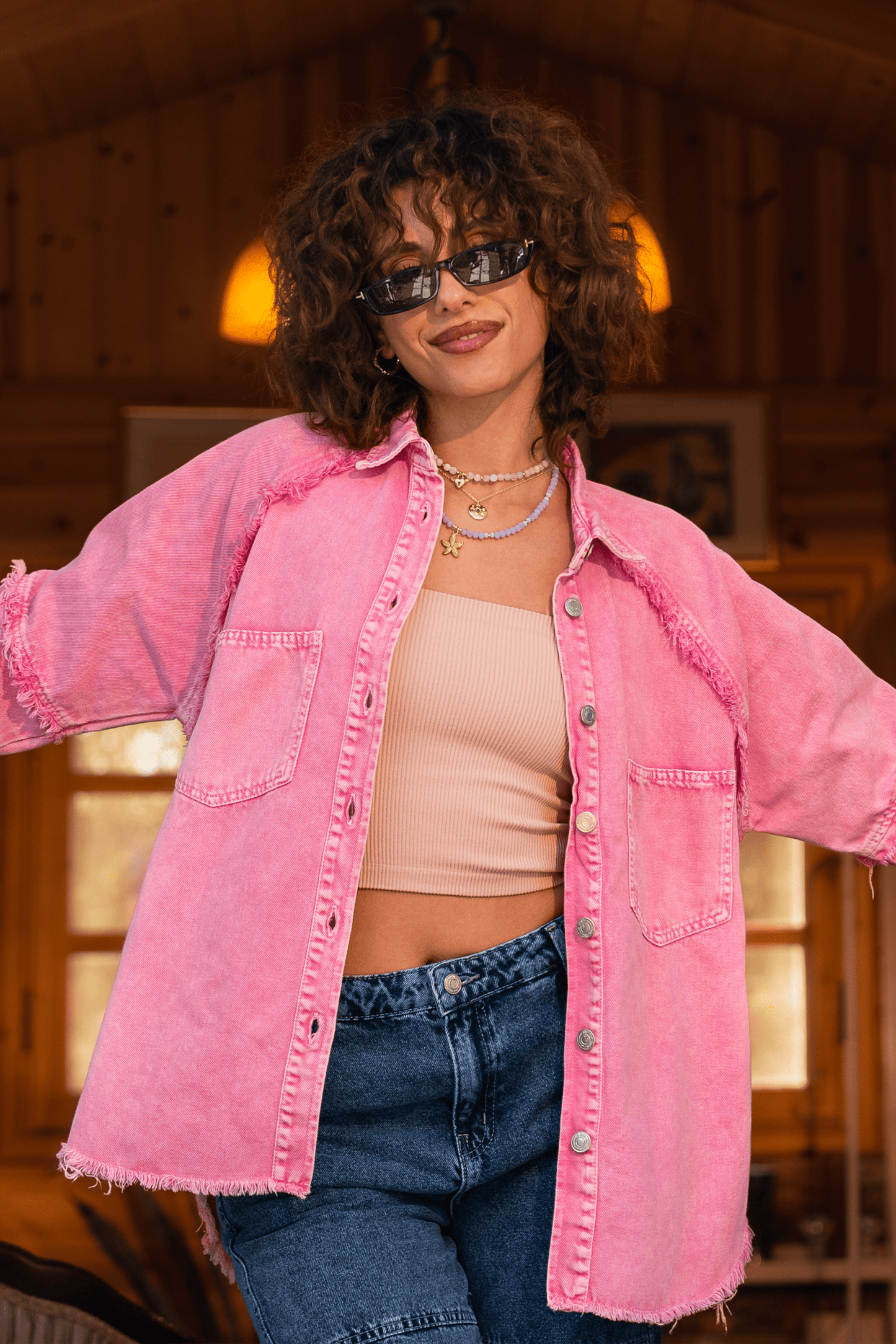 Fringed Cotton Shirt