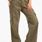 Linen Baggy Pants with Slits