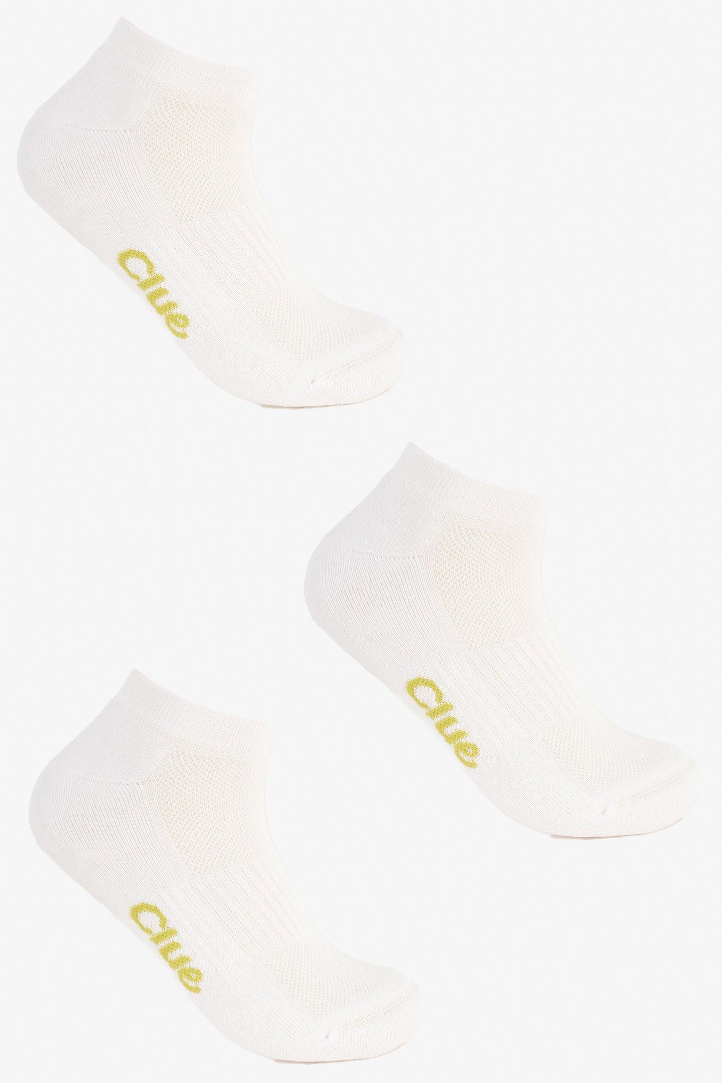 Solid Ankle Socks - 3 Pairs