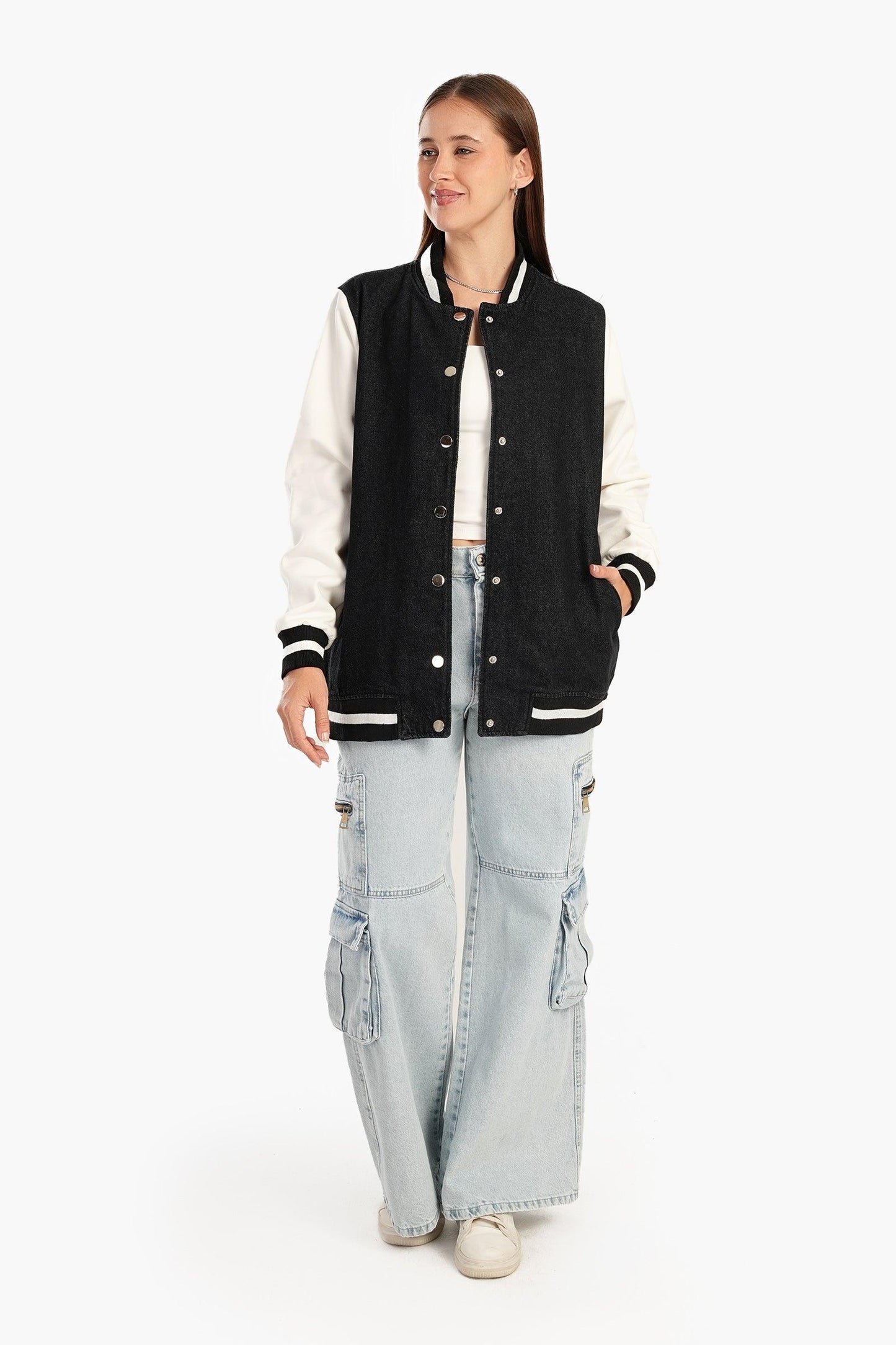 جاكيت بيسبول جينز