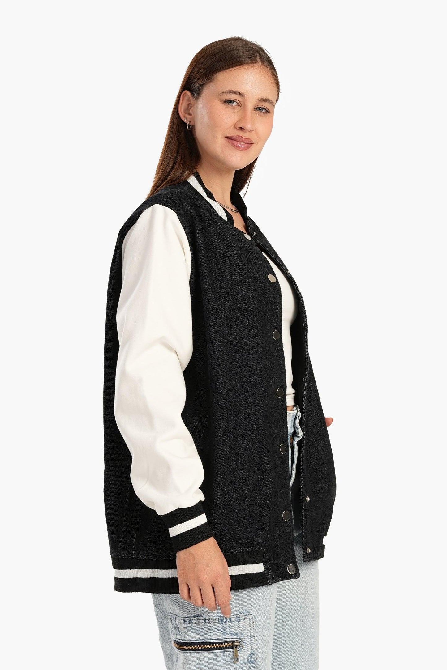 جاكيت بيسبول جينز