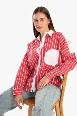 Striped Watermelon & White Shirt