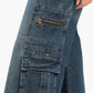 Vintage Wide-Leg Cargo Jeans