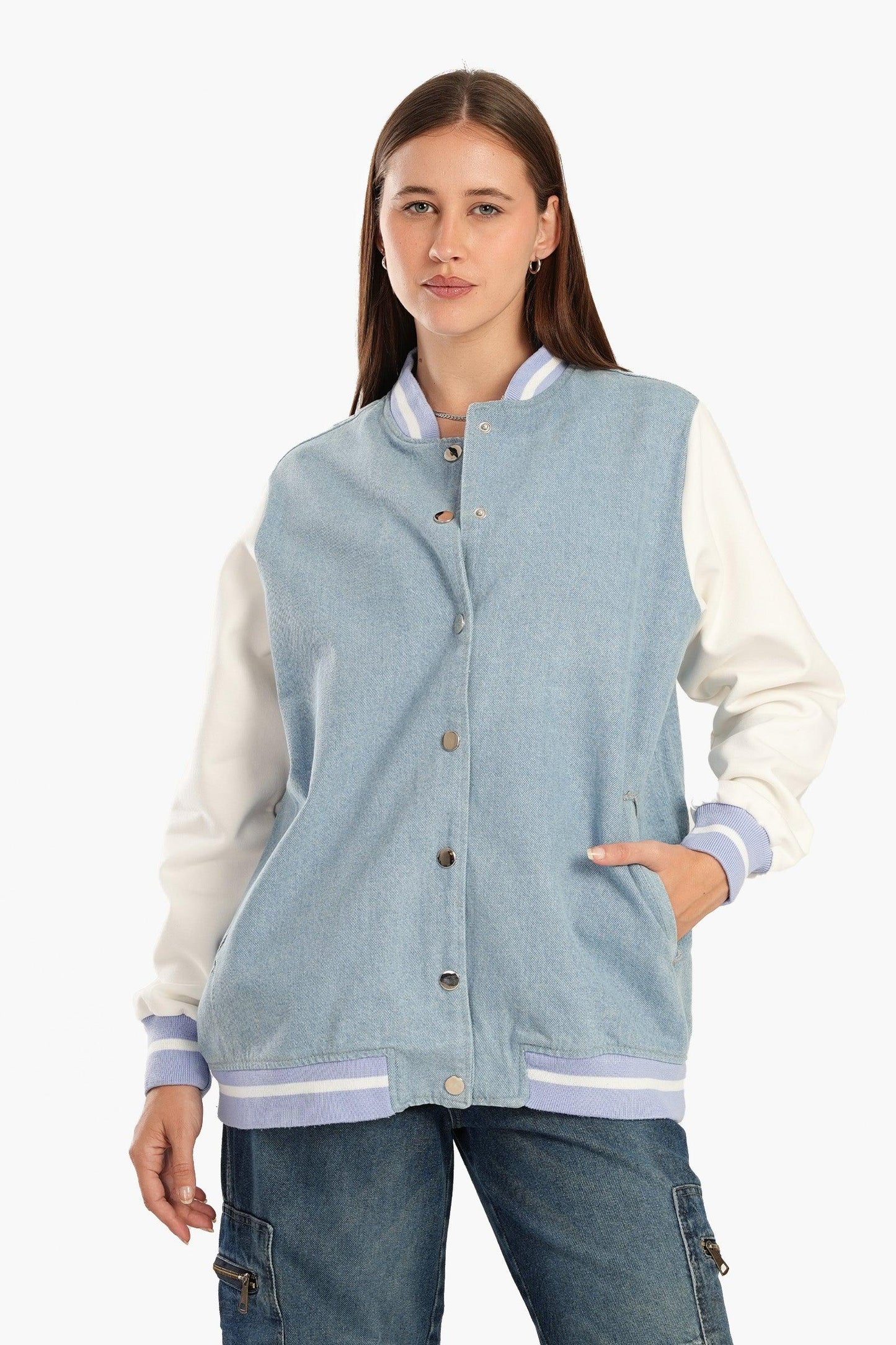 جاكيت بيسبول جينز