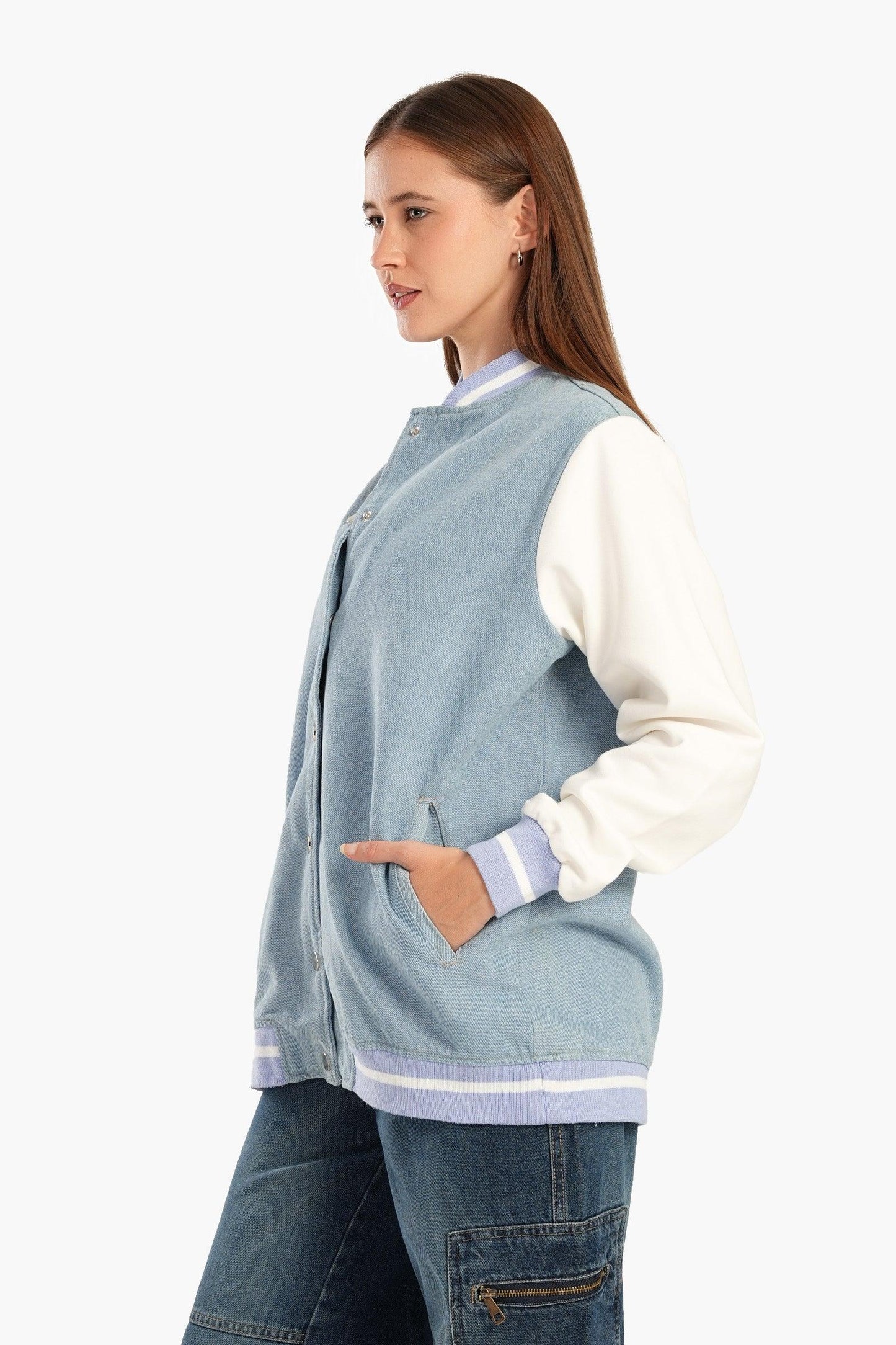 جاكيت بيسبول جينز