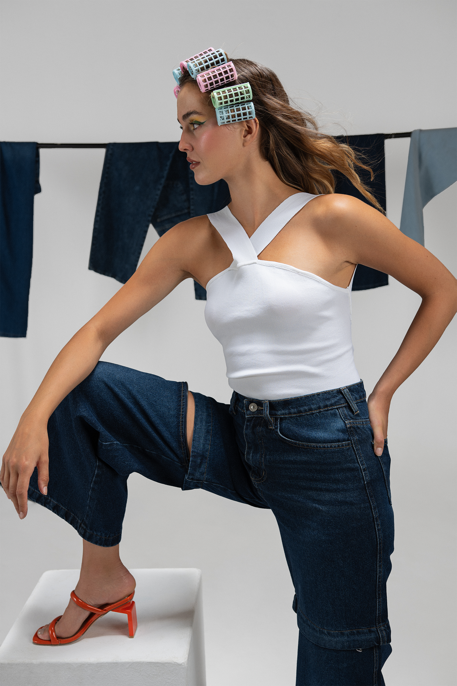 Crisscross Back Crop Top