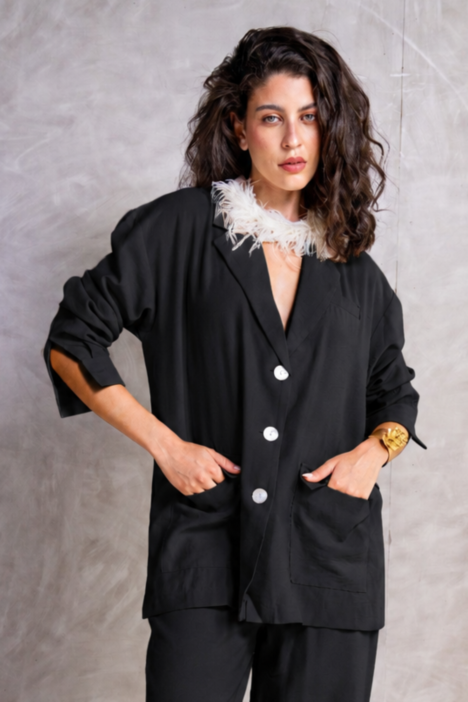Relaxed Tencel Blazer