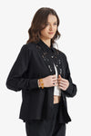 Embroidered Neckline Shirt