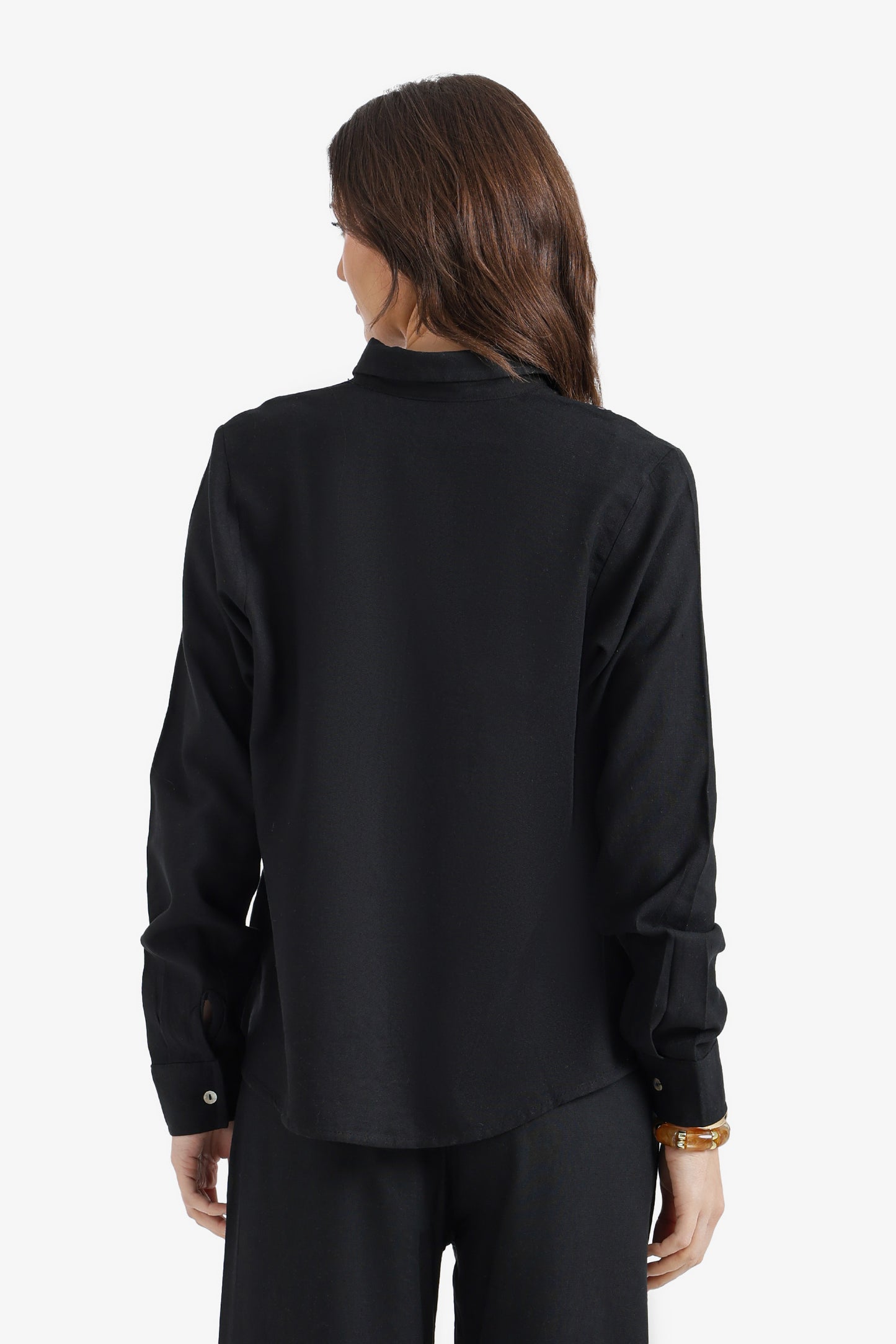 Embroidered Neckline Shirt