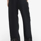 Embroidered Hem Pants