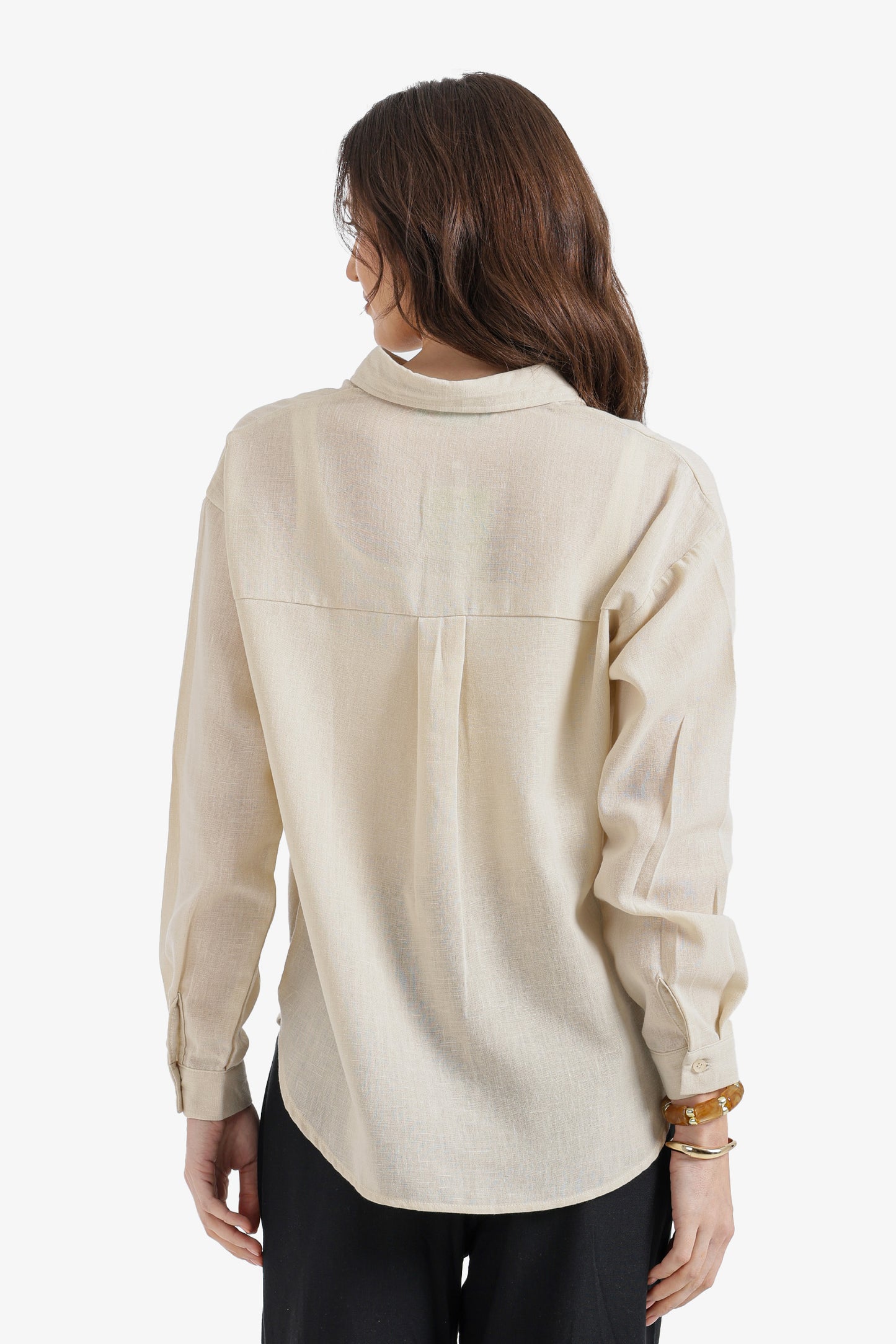 Dropped-Shoulder Relaxed Shirt