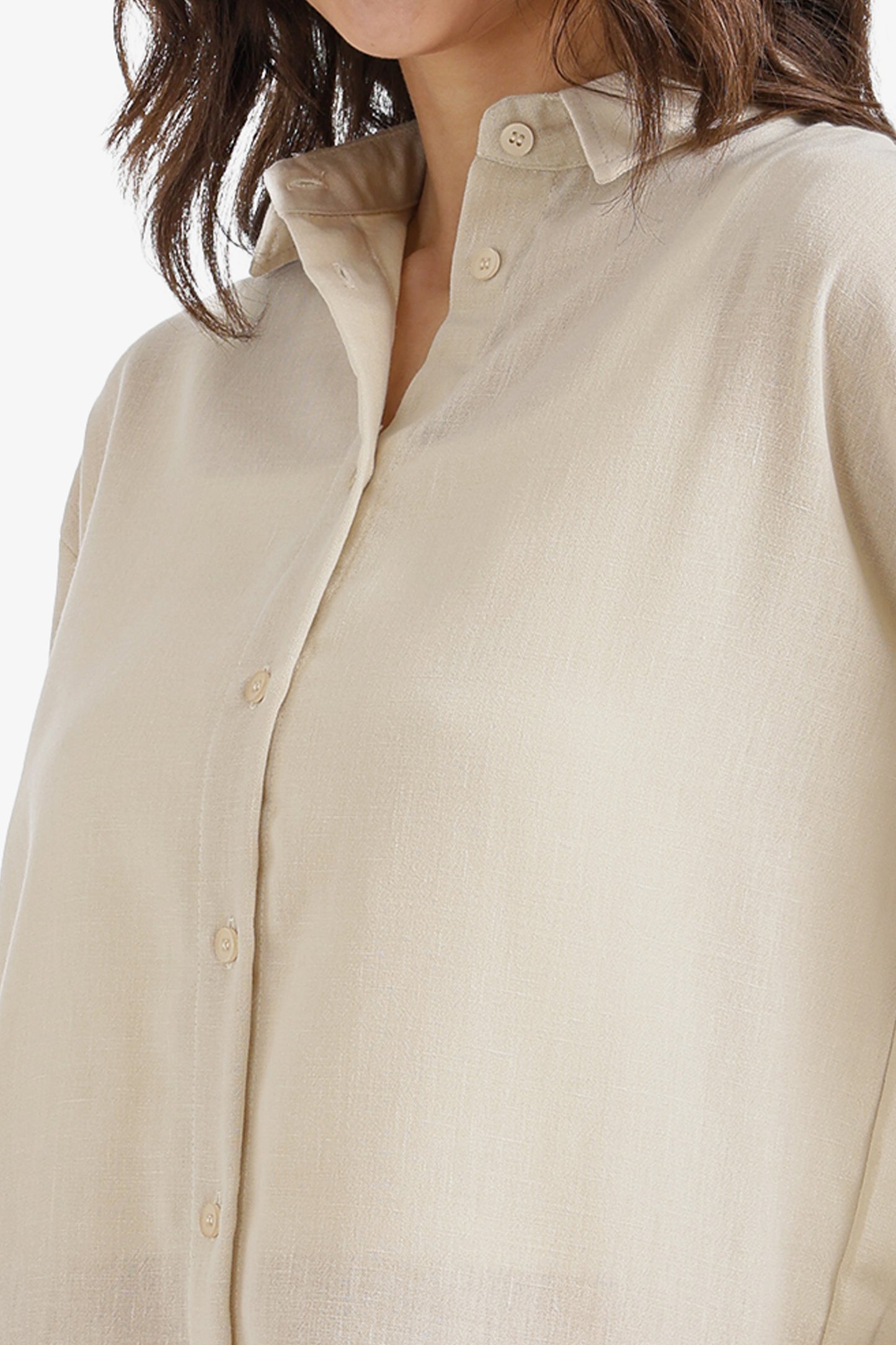 Dropped-Shoulder Relaxed Shirt
