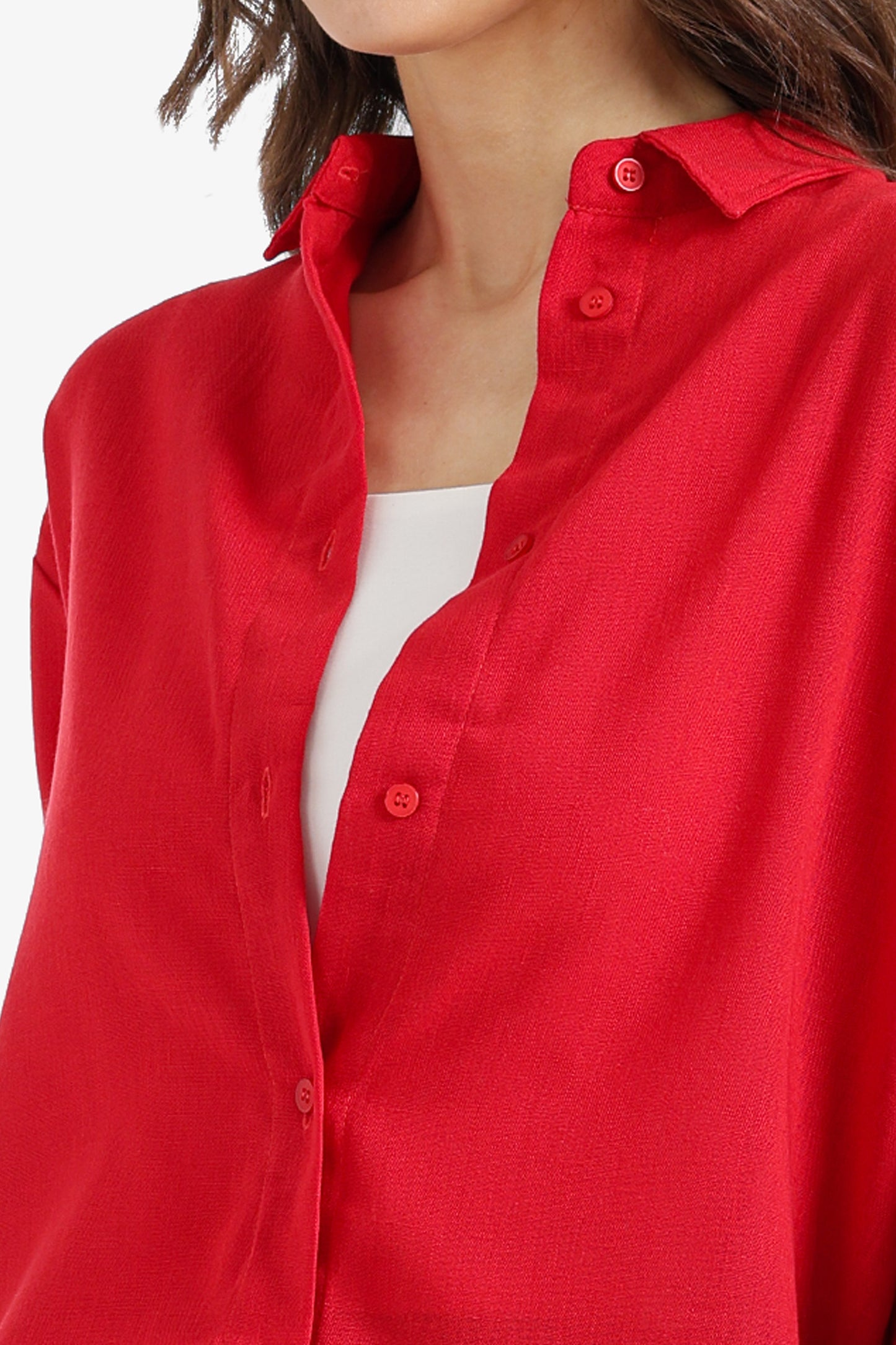 Dropped-Shoulder Relaxed Shirt