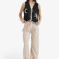 Embroidered Hem Pants