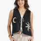 Sun & Moon Embroidered Vest