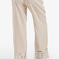 Embroidered Hem Pants