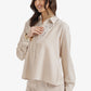 Embroidered Neckline Shirt