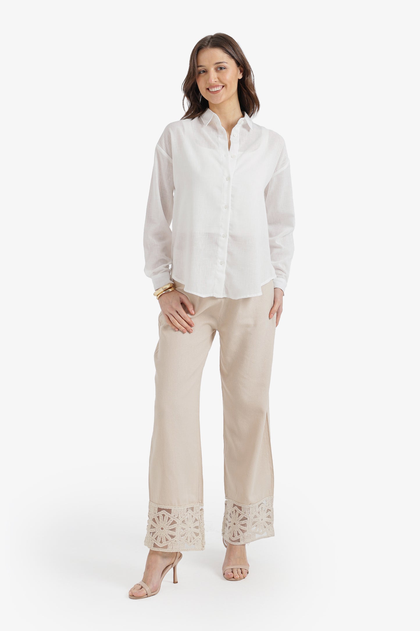 Dropped-Shoulder Relaxed Shirt