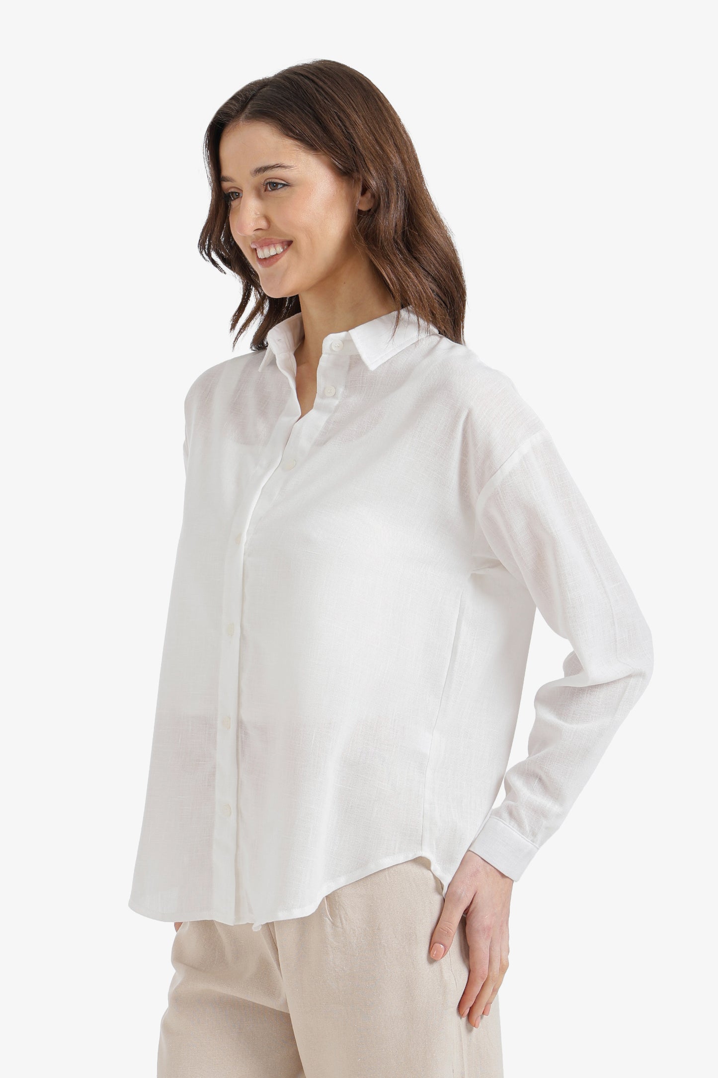 Dropped-Shoulder Relaxed Shirt