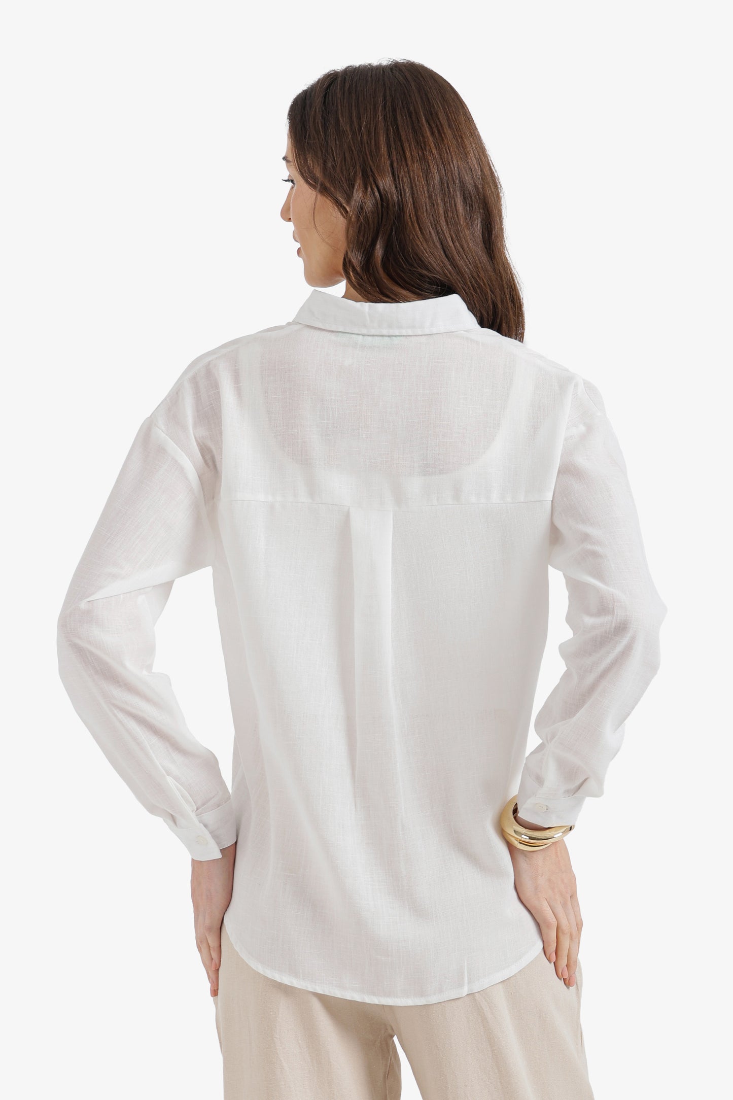 Dropped-Shoulder Relaxed Shirt