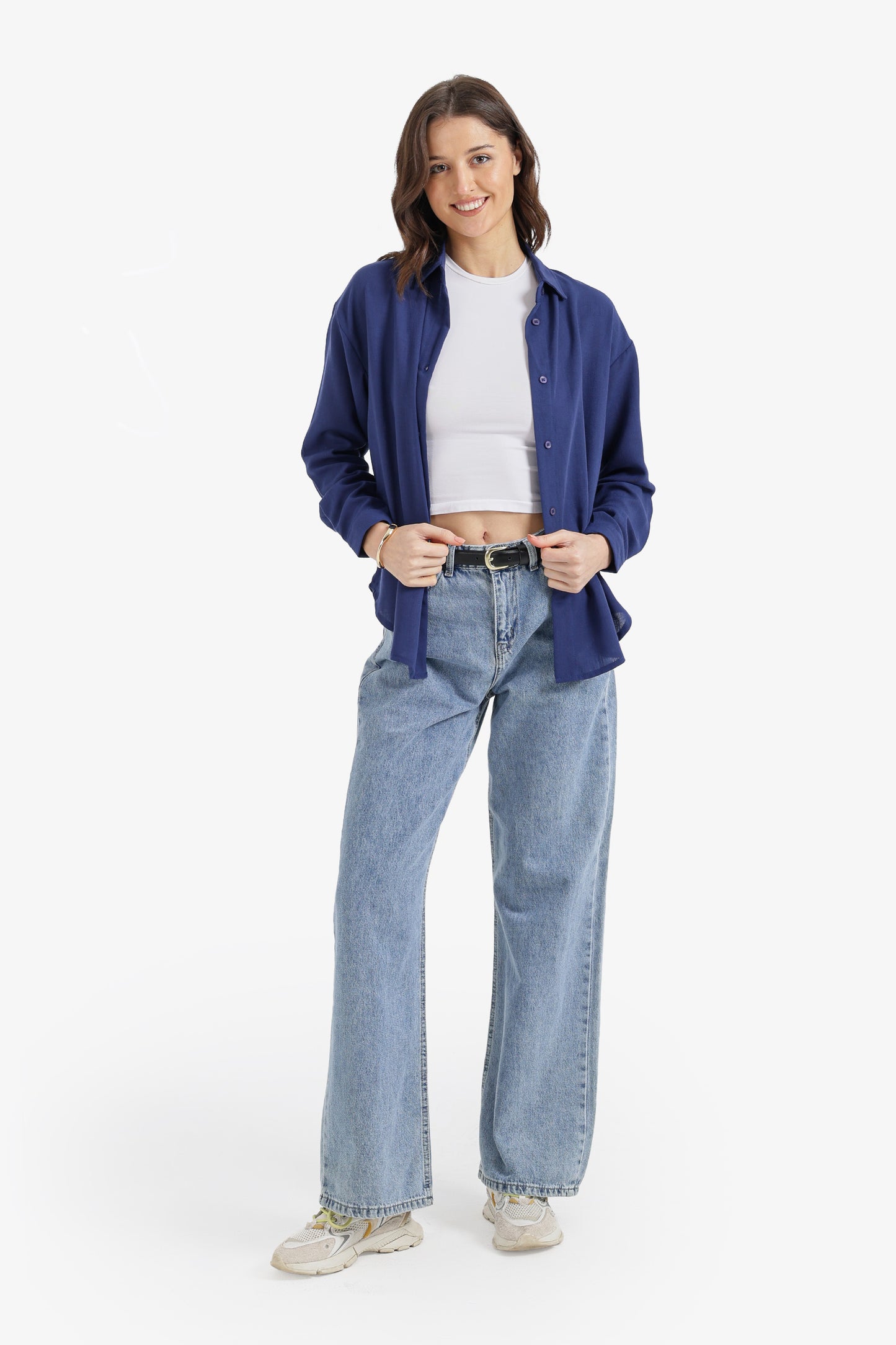 Dropped-Shoulder Relaxed Shirt