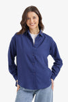 Dropped-Shoulder Relaxed Shirt