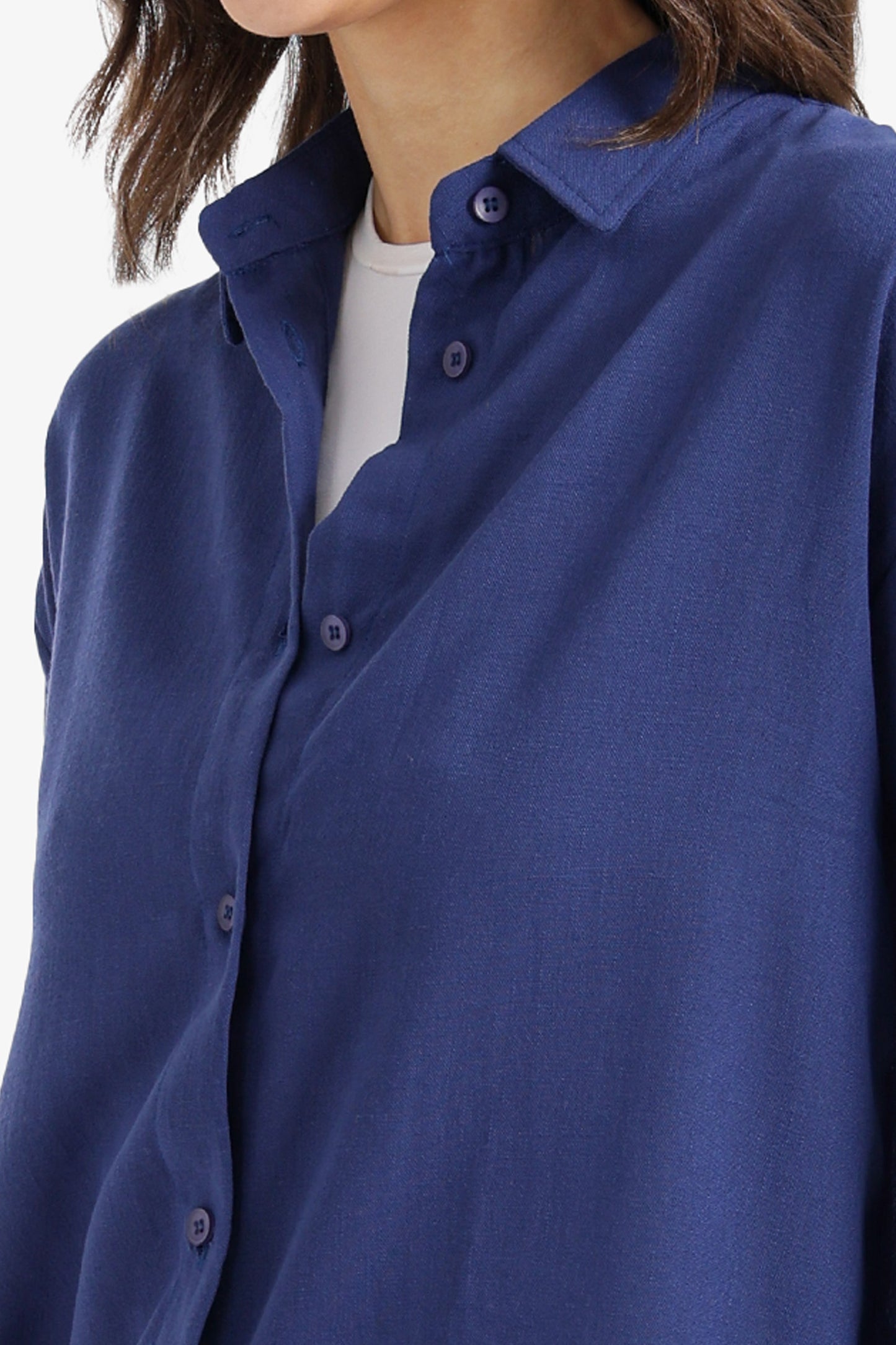 Dropped-Shoulder Relaxed Shirt