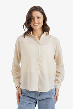 Dropped-Shoulder Relaxed Shirt
