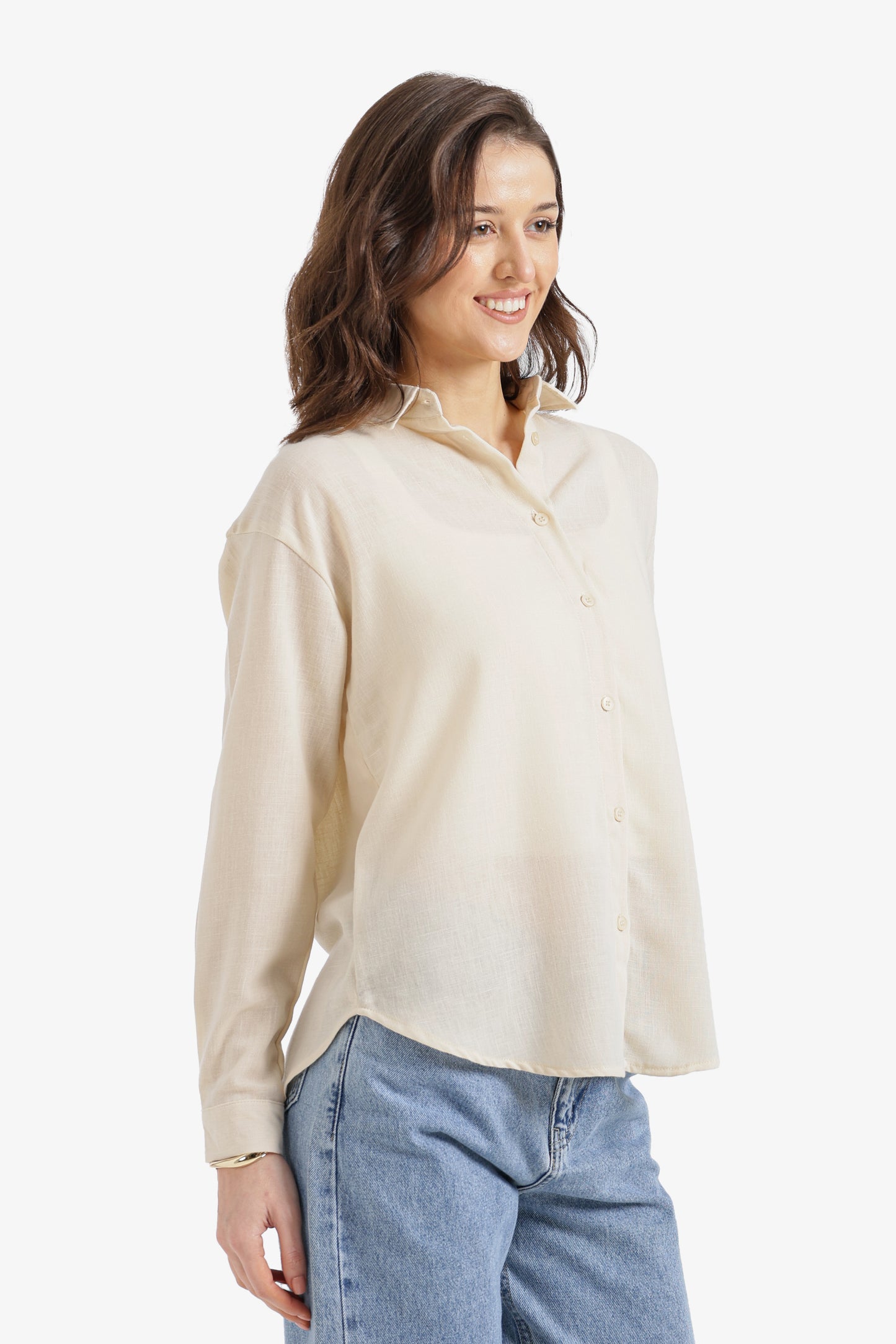 Dropped-Shoulder Relaxed Shirt