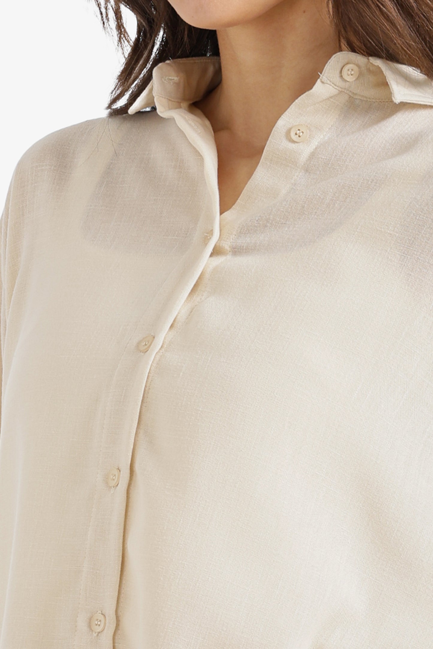 Dropped-Shoulder Relaxed Shirt