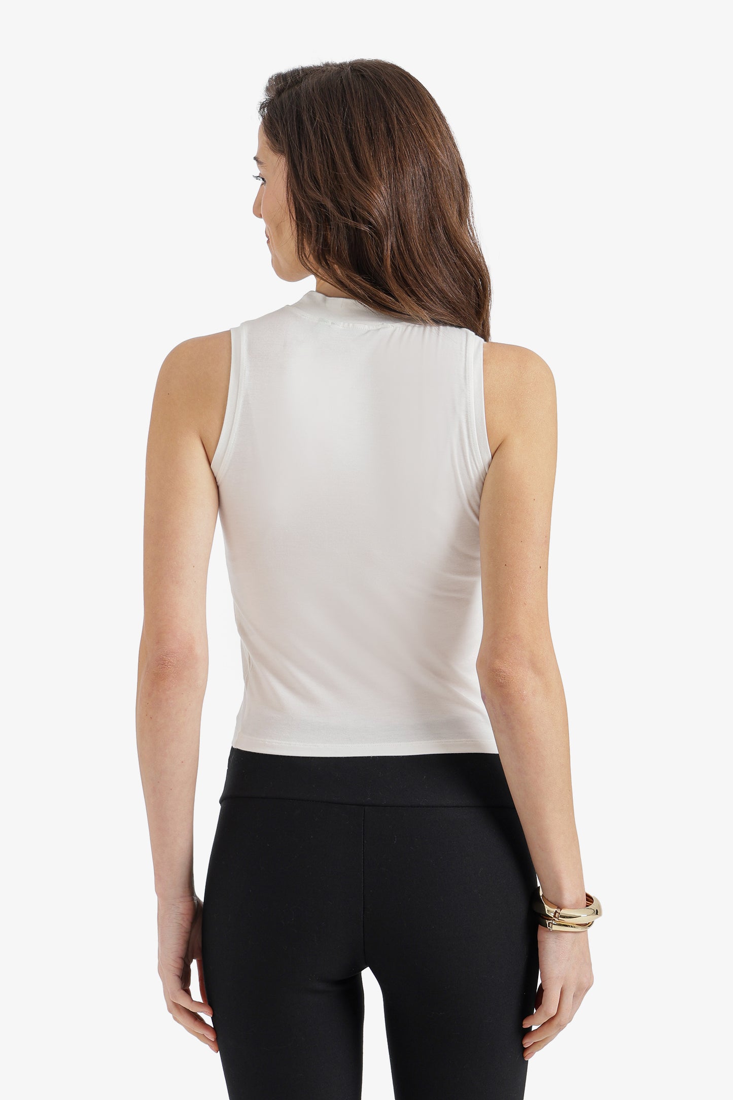 Mock-Neck Crop Top