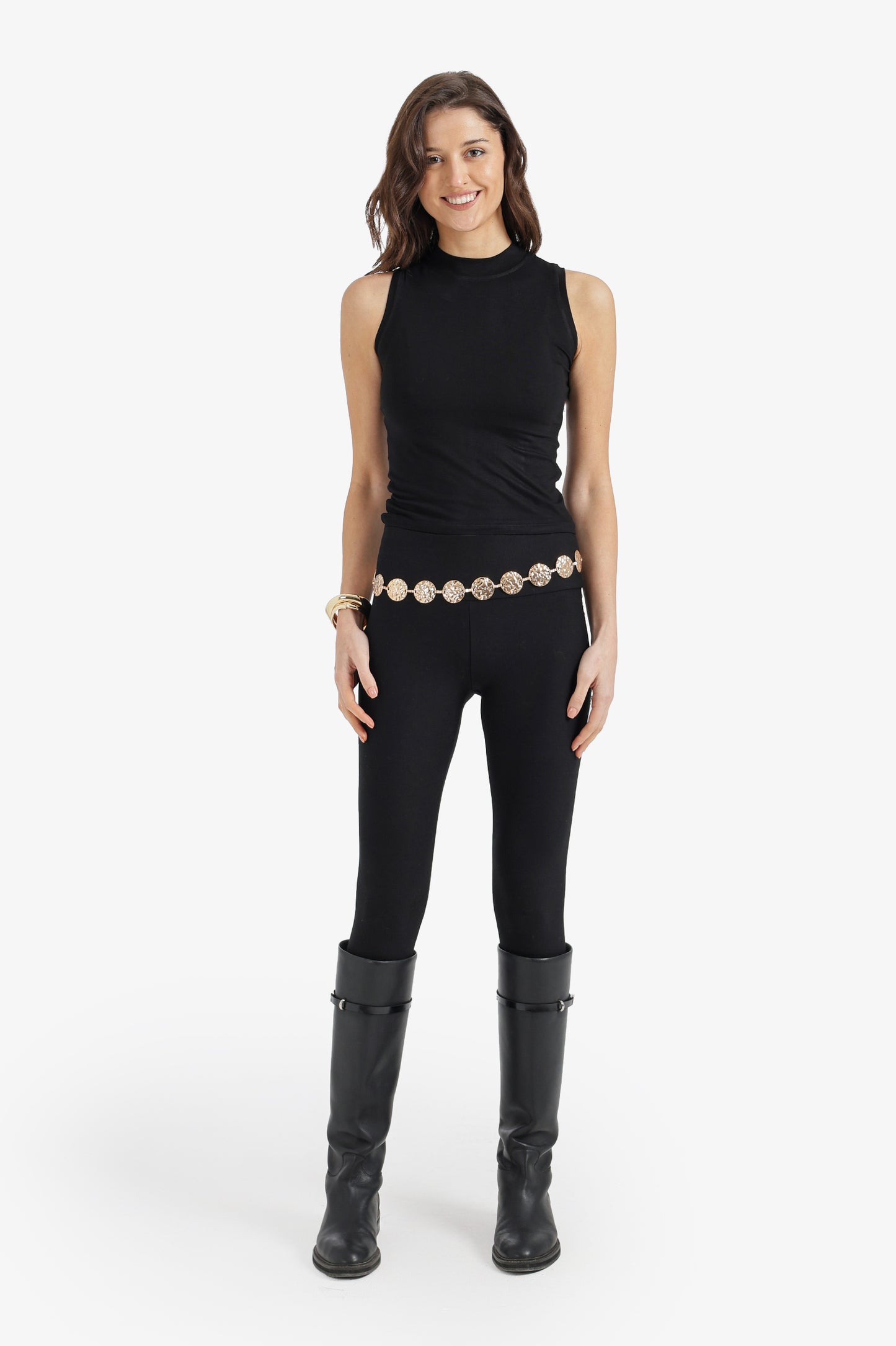 Mock-Neck Crop Top