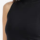 Mock-Neck Crop Top
