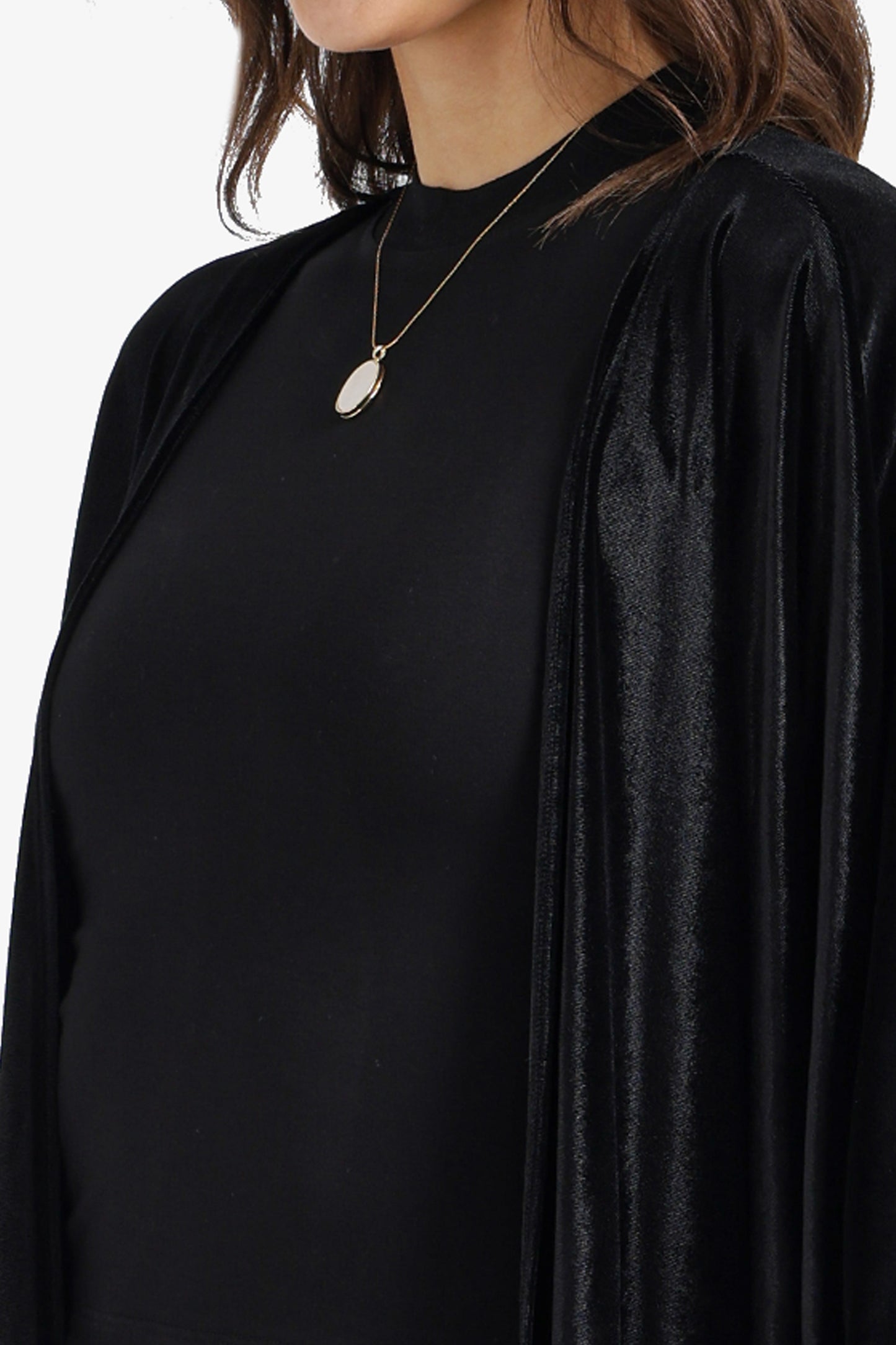 Fringed Velvet Kimono