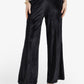 Velvet Flare-Leg Pants