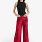 Velvet Flare-Leg Pants