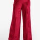 Velvet Flare-Leg Pants