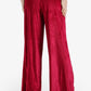 Velvet Flare-Leg Pants
