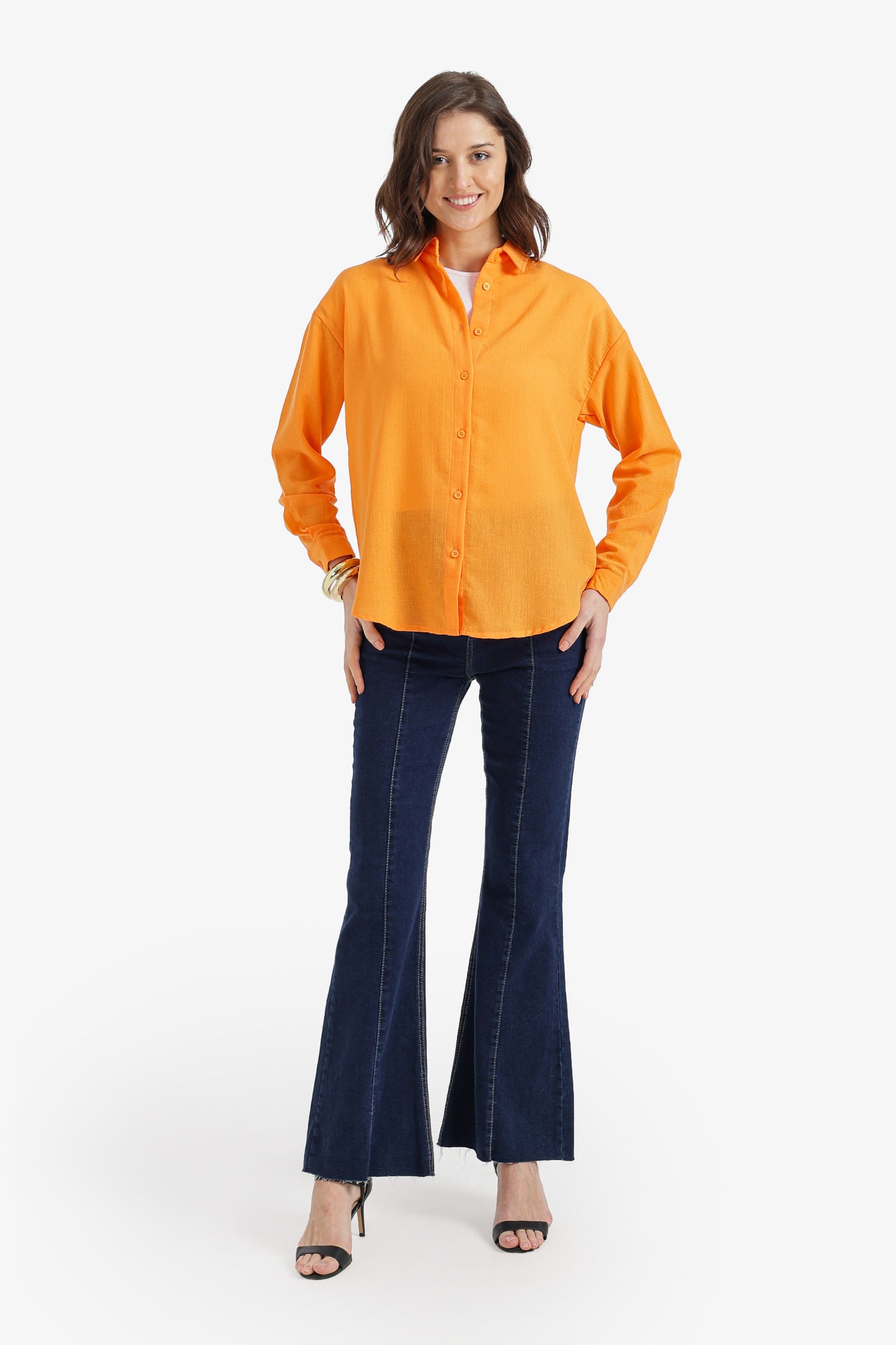 Dropped-Shoulder Relaxed Shirt