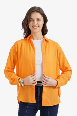 Dropped-Shoulder Relaxed Shirt