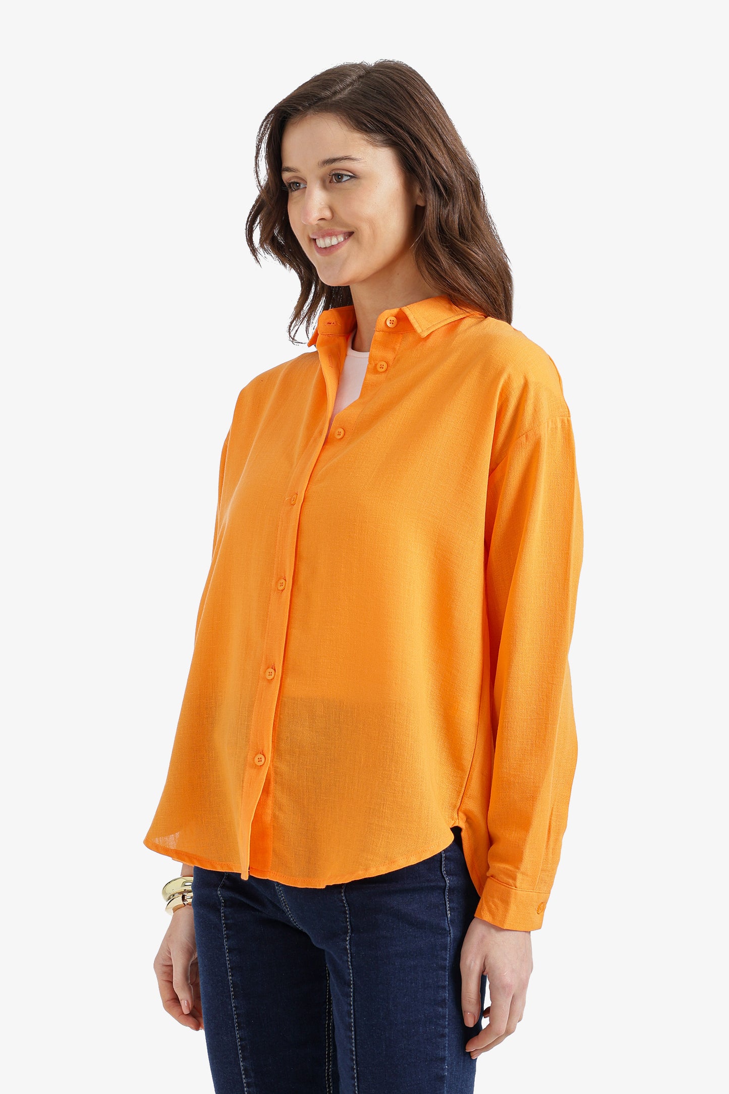 Dropped-Shoulder Relaxed Shirt